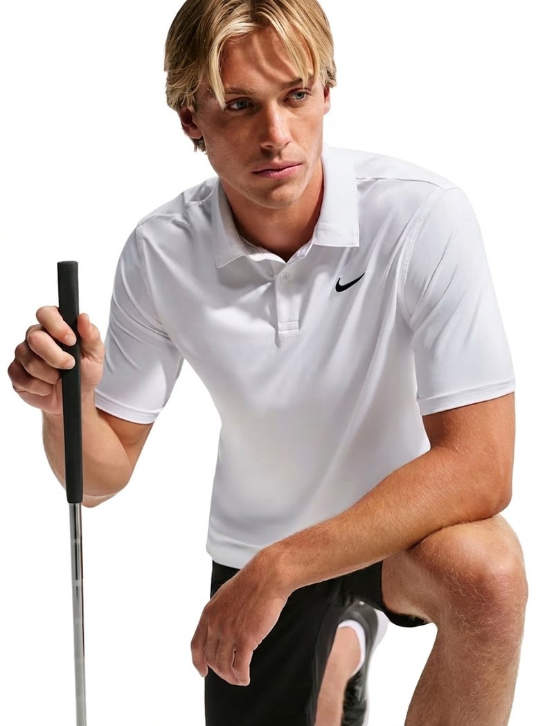 Nike Velocity Dri-FIT herr polo, vit