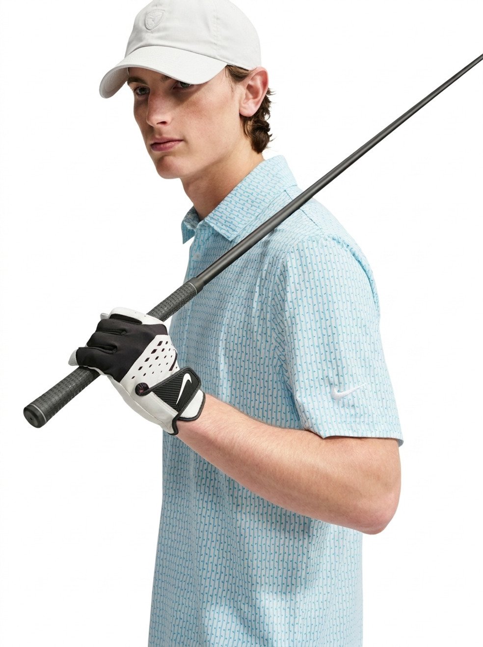 Nike Velocity herr polo, vit/blå