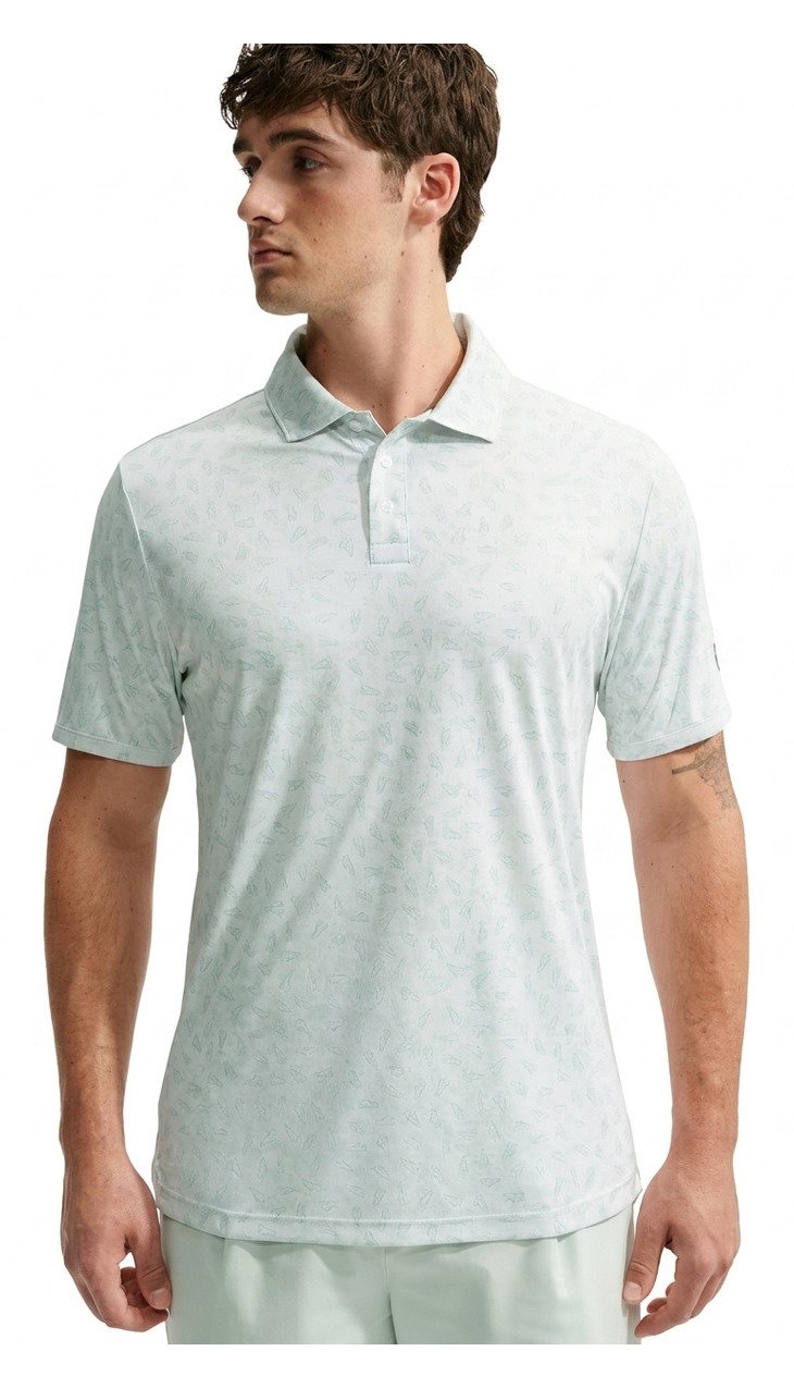 Nike Par Dri-FIT Grass Print herr polo, vit