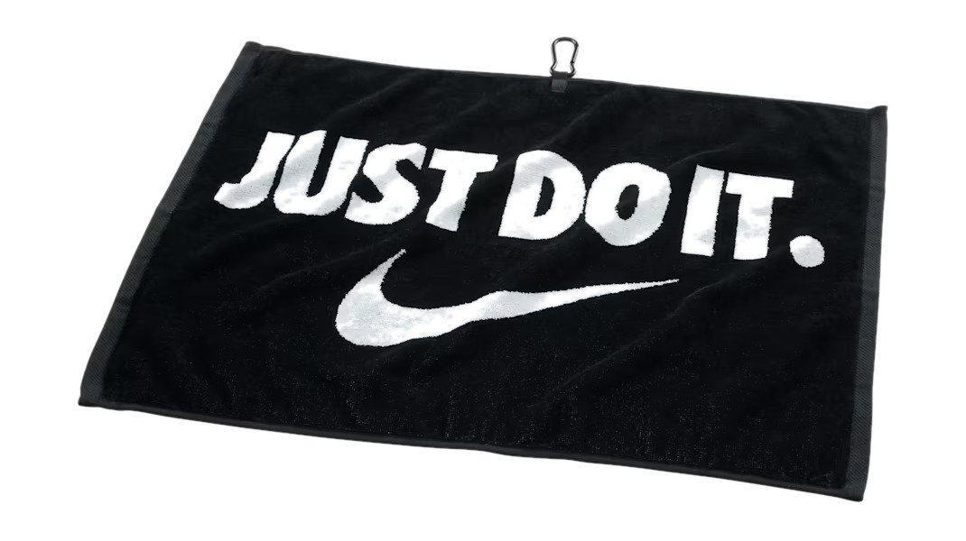 Nike Performance golfhandduk, svart/vit