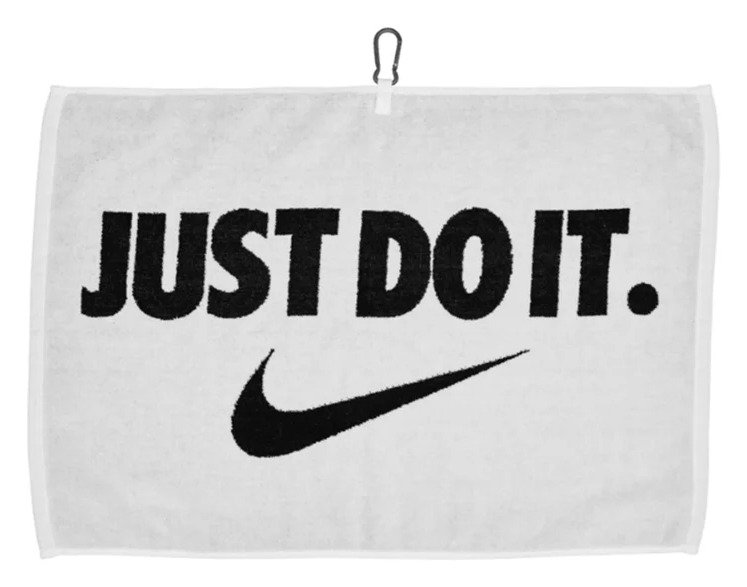 Nike Performance 2.0 golfhandduk, vit/svart