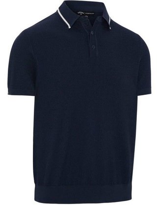 Callaway Textured sweater herr polo, peacoat