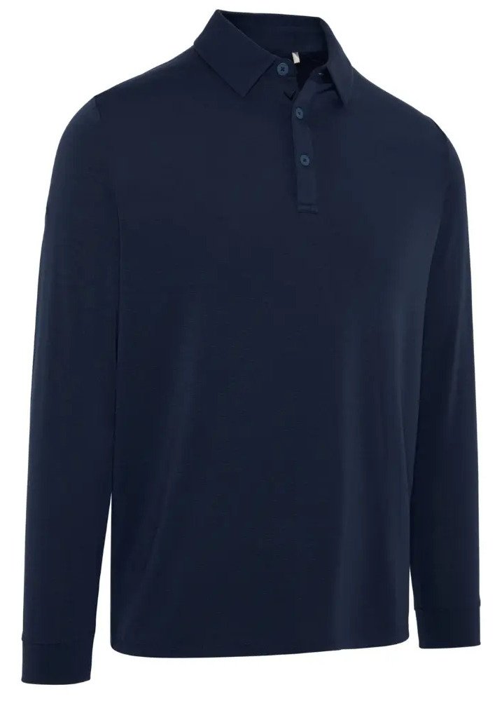 Callaway Soft Touch Long Sleeve herr polo, peacoat