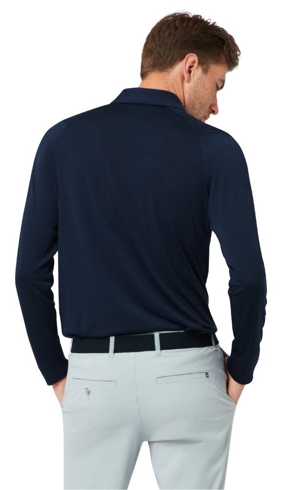 Callaway Soft Touch Long Sleeve herr polo, peacoat