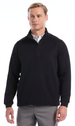 Callaway Chev Jacquard herr pullover, caviar