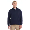 Callaway Chev Jacquard herr pullover, peacoat