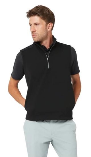 Callaway Lightweight 1/4-Zip herr väst, caviar