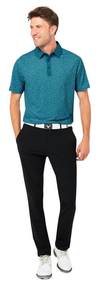 Callaway Confetti Tee Print herr polo, blue coral