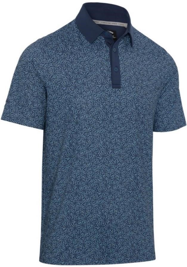 Callaway Confetti Tee Print herr polo, peacoat