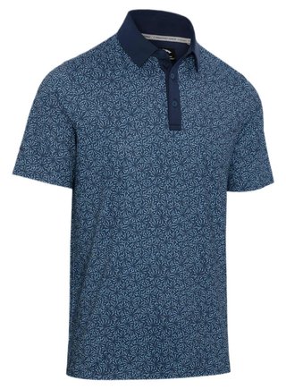 Callaway Confetti Tee Print herr polo, peacoat