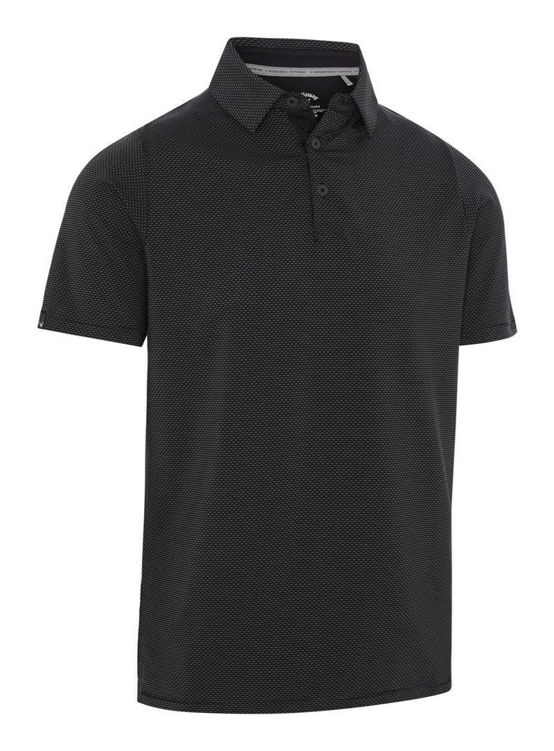 Callaway Emea Two-Tone Geo herr polo, caviar