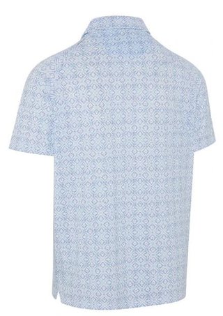 Callaway Printed Fractal Chev herr polo, vit