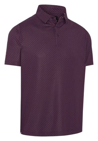 Callaway Trademark Golf Printed herr polo, italian plum