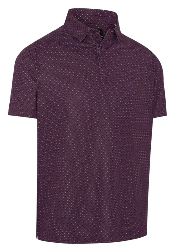 Callaway Trademark Golf Printed herr polo, italian plum