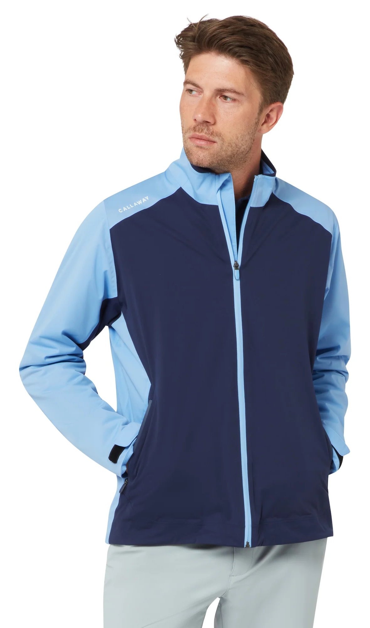 Callaway Stormlite III Waterproof herr jacka, peacoat/mountain bluebird