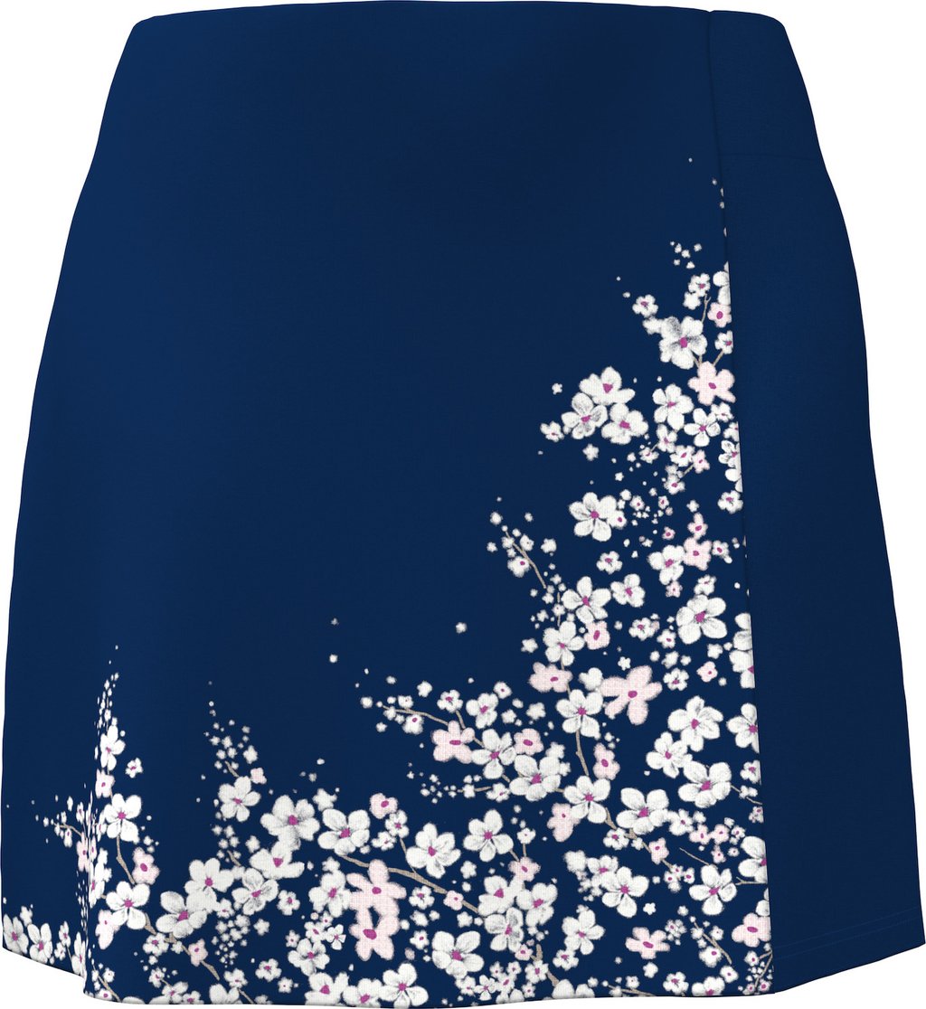 Callaway 17" Floral Printed Wrap dam skort, blue depths