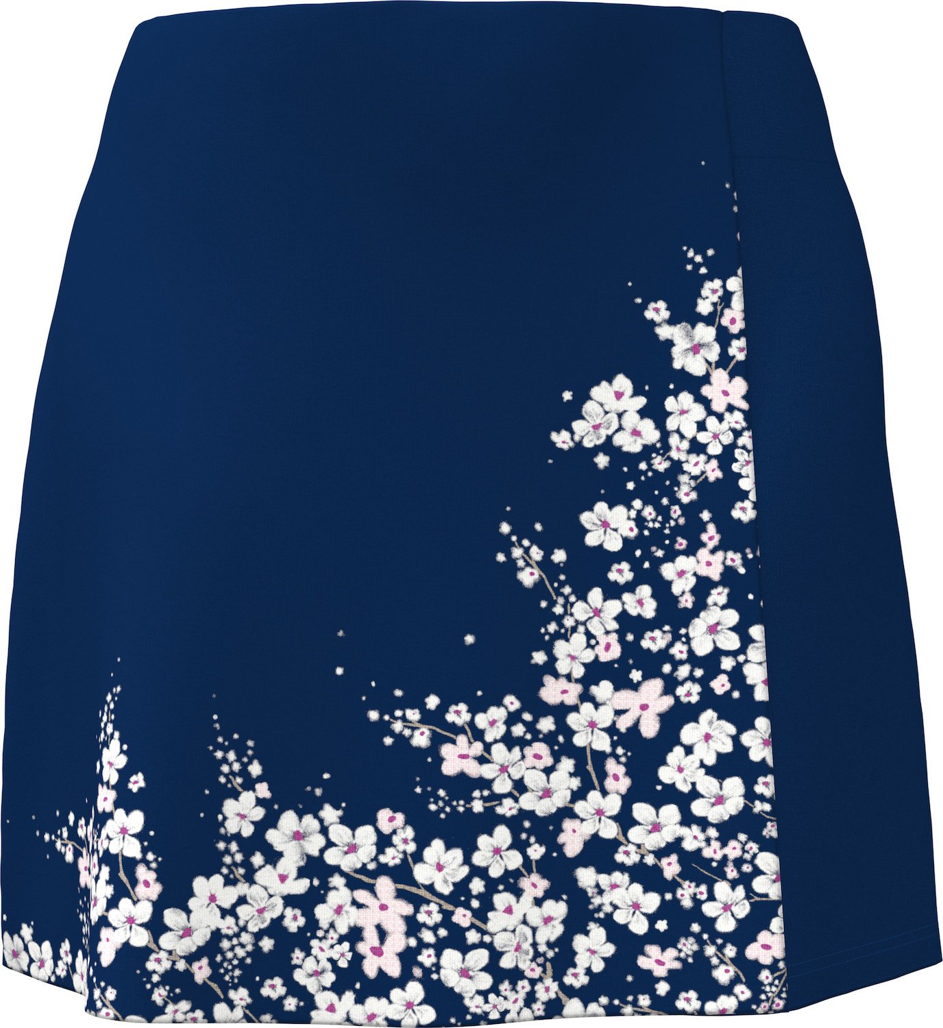 Callaway 17" Floral Printed Wrap dam skort, blue depths
