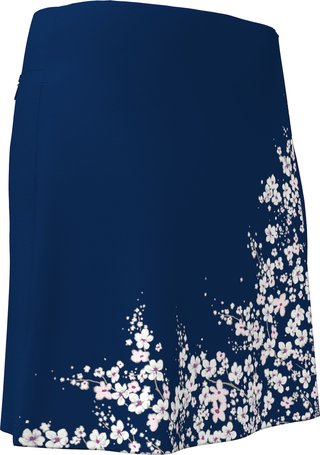 Callaway 17" Floral Printed Wrap dam skort, blue depths