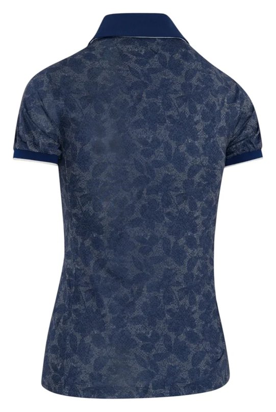 Callaway Rib Tim Printed dam polo, blue depths