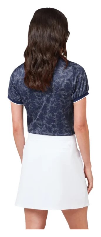 Callaway Rib Tim Printed dam polo, blue depths