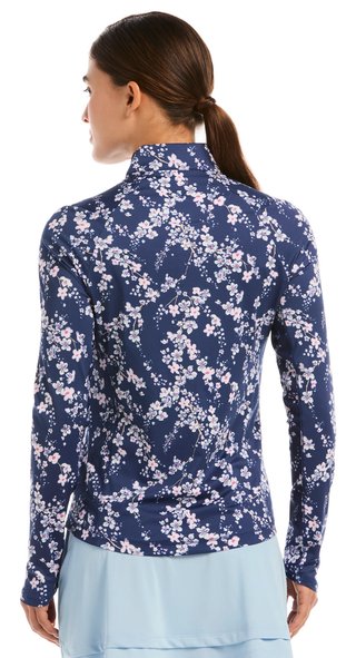 Callaway Snowy Floral dam sweatshirt, blue depths