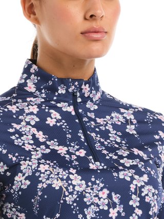 Callaway Snowy Floral dam sweatshirt, blue depths