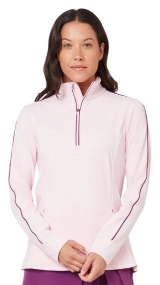 Callaway Midweight Textured dam sweatshirt, cherry lilac heather