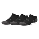 Under Armour Performance Tech No Show herr strumpor, 3pack, svart