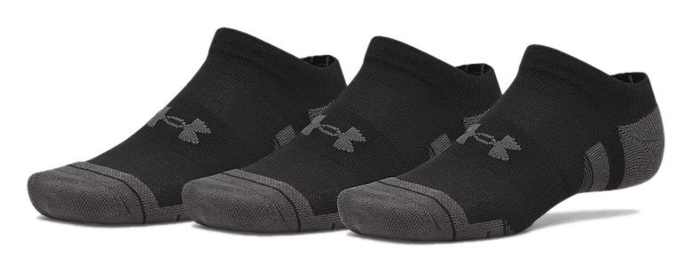 Under Armour Performance Tech No Show herr strumpor, 3pack, svart