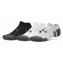 Under Armour Performance Tech No Show unisex strumpor, 3pack, mod gray/white/jet gray