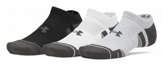 Under Armour Performance Tech No Show unisex strumpor, 3pack, mod gray/white/jet gray