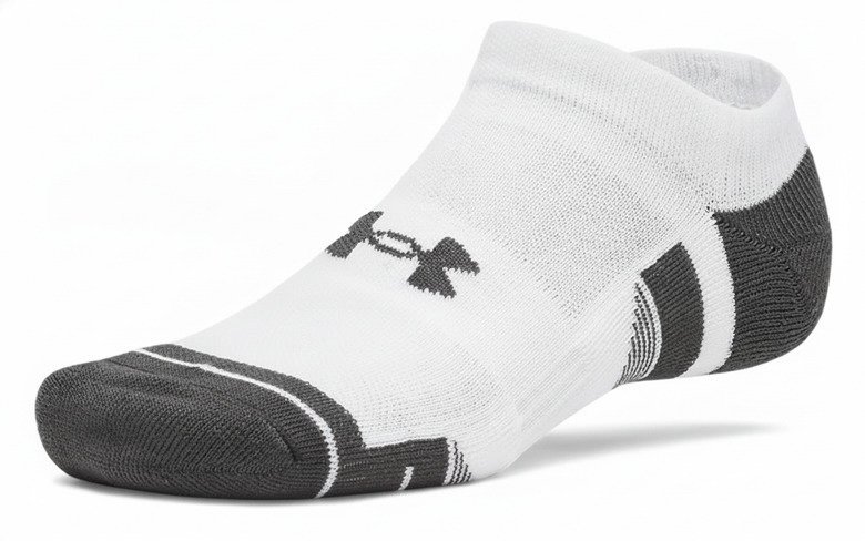 Under Armour Performance Tech No Show unisex strumpor, 3pack, vita