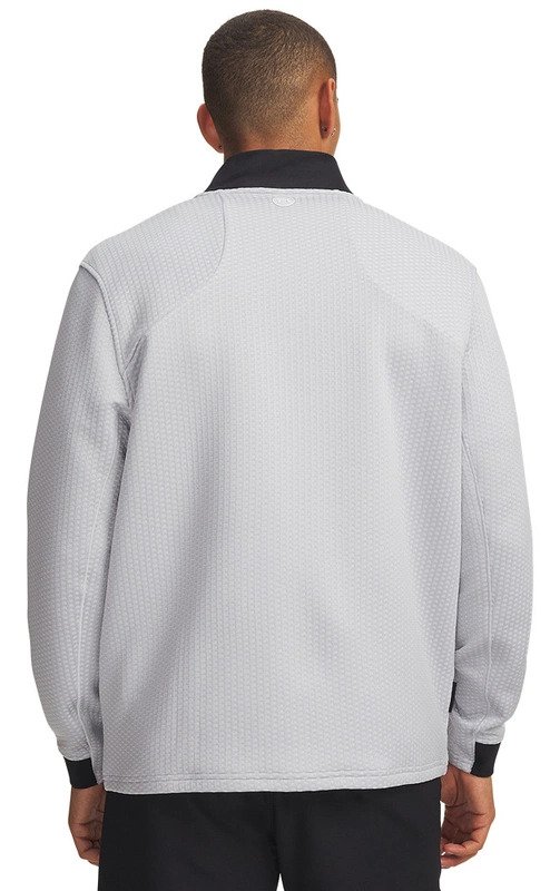 Under Armour Drive Pro Hybrid FZ herr sweatshirt, halo grå/vit