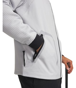 Under Armour Drive Pro Hybrid FZ herr sweatshirt, halo grå/vit