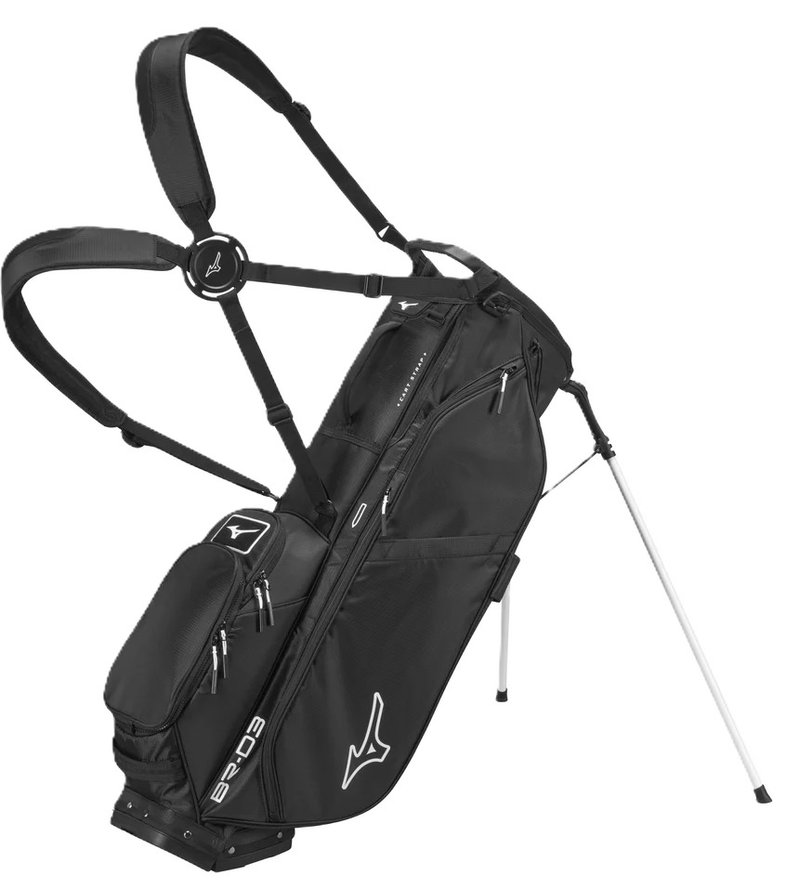 Mizuno BR-D3 stand bag, svart/vit