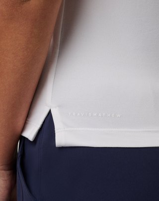 Travis Mathew Skyloft Light Sleeveless dam polo, vit