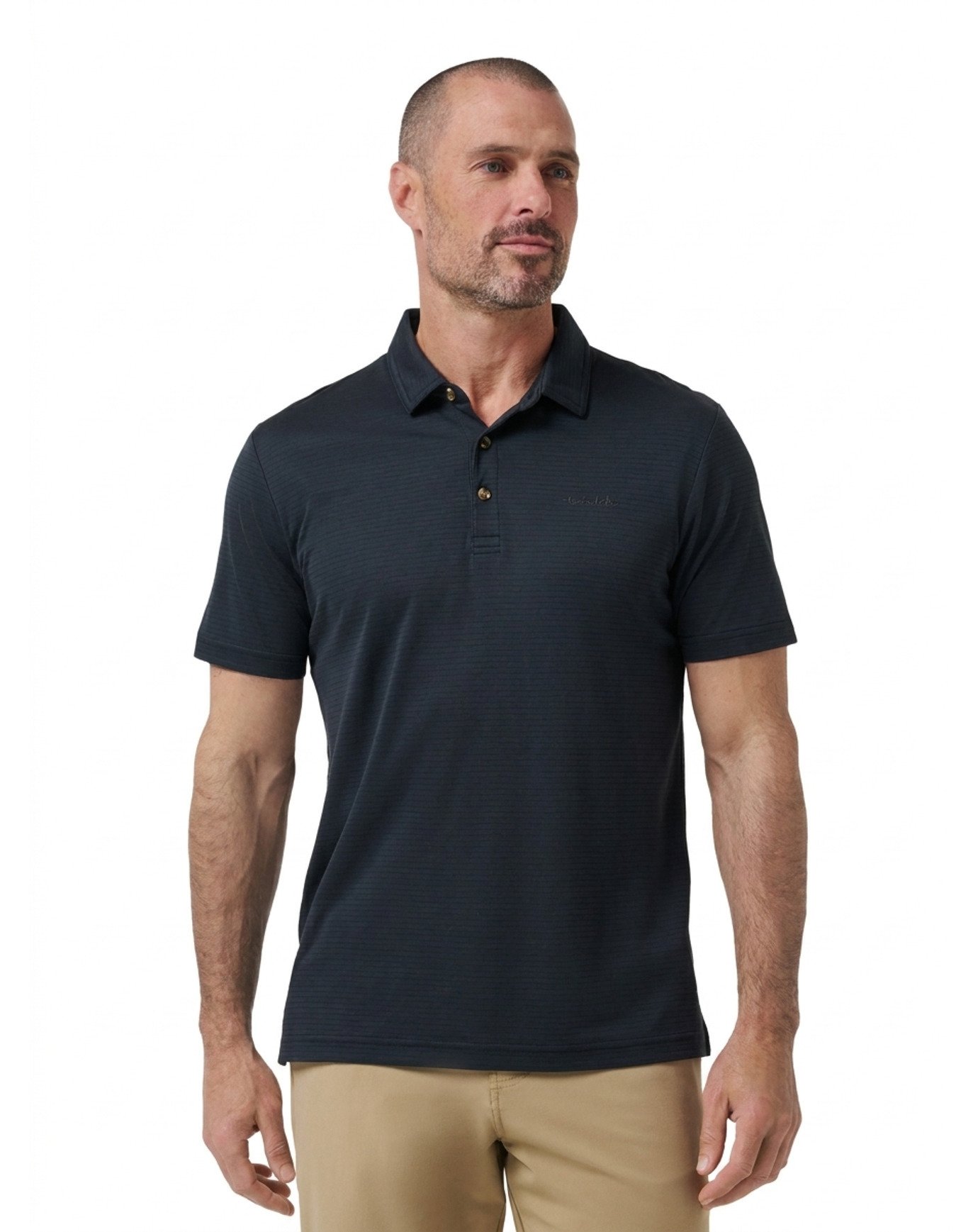 Travis Mathew The Zinna 2.0 No Logo herr polo, svart