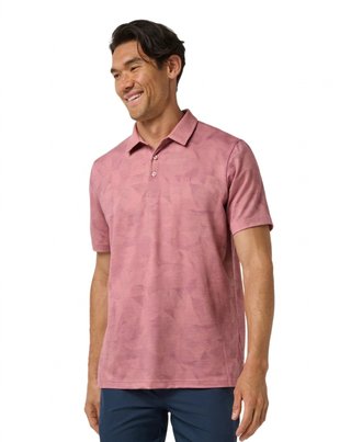 Travis Mathew Featherweight Backnine herr polo, mauveglow