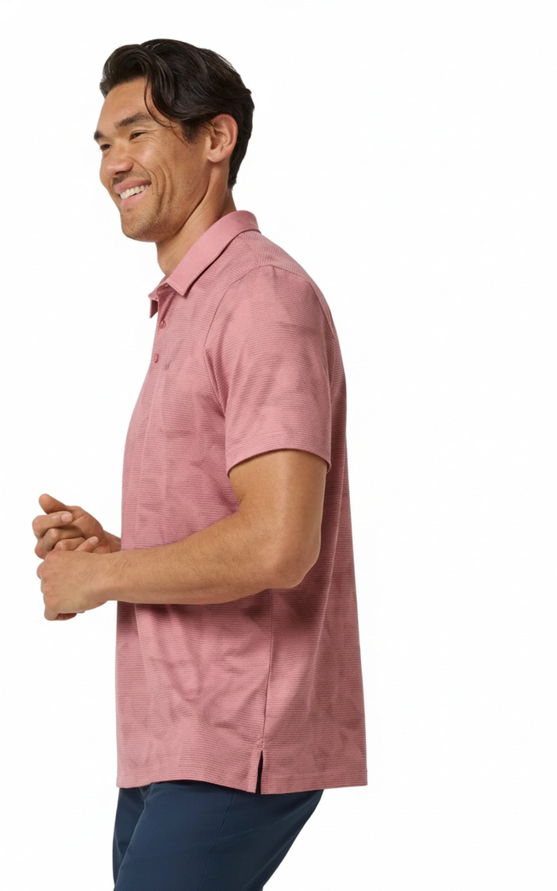Travis Mathew Featherweight Backnine herr polo, mauveglow