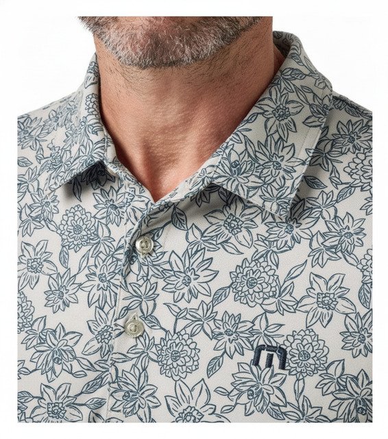 Travis Mathew Featherweight Sunbeam herr polo, italian sand