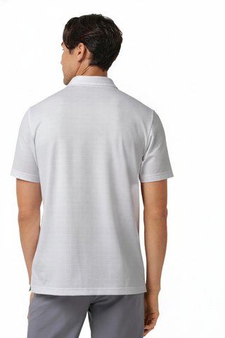 Travis Mathew Featherweight Trophy Ready herr polo, vit