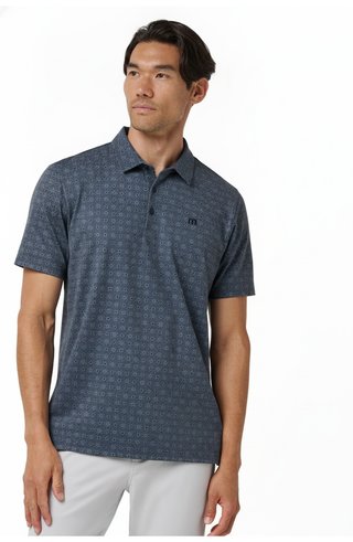 Travis Mathew Featherweight Trophy Ready herr polo, total eclipse