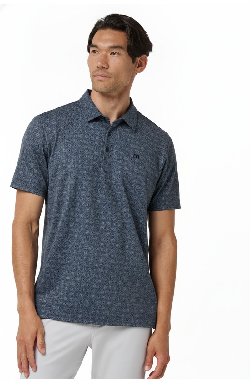 Travis Mathew Featherweight Trophy Ready herr polo, total eclipse
