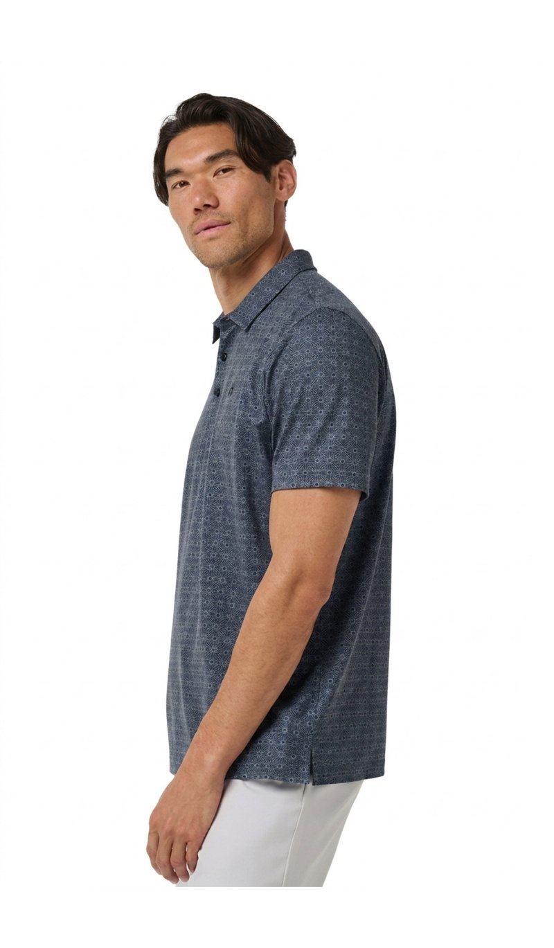 Travis Mathew Featherweight Trophy Ready herr polo, total eclipse
