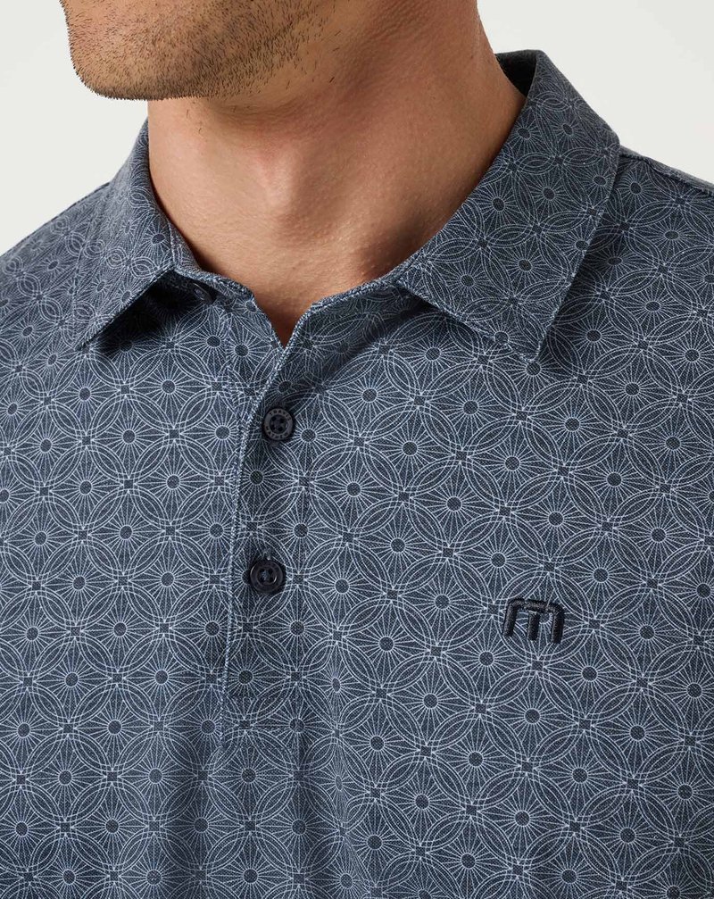 Travis Mathew Featherweight Trophy Ready herr polo, total eclipse
