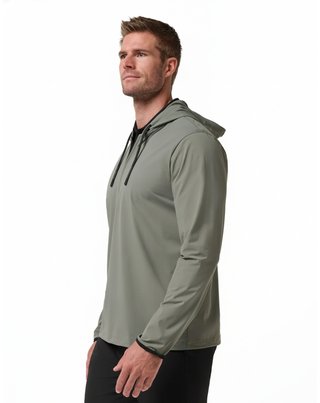 Travis Mathew Hero Hour Tech herr hoodie, dark olive