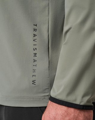 Travis Mathew Hero Hour Tech herr hoodie, dark olive