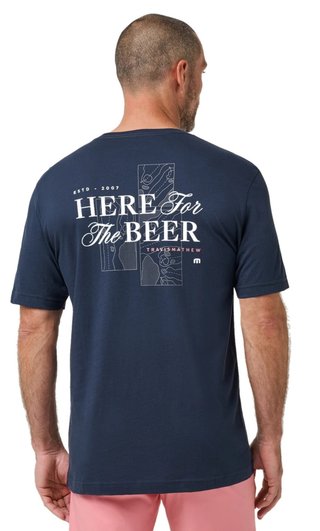 Travis Mathew Stout Standard herr T-Shirt, total eclipse
