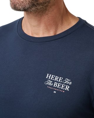 Travis Mathew Stout Standard herr T-Shirt, total eclipse