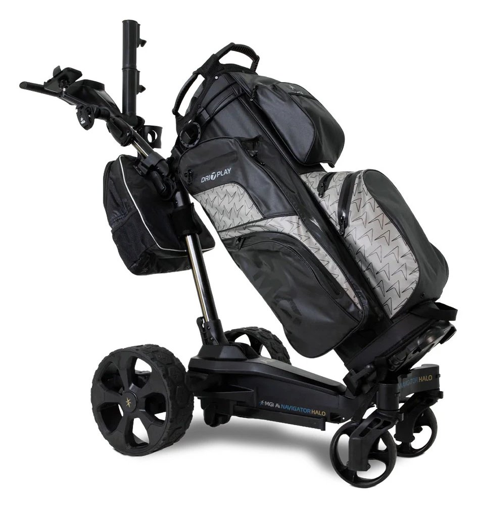 MGI Ai Halo elektrisk golftrolley 2026, svart (Lithium 24v 299Wh)